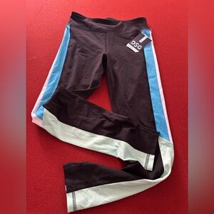 DSG Girls' Tights with Black and Blue Accents